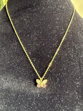 Butterfly pendant necklace